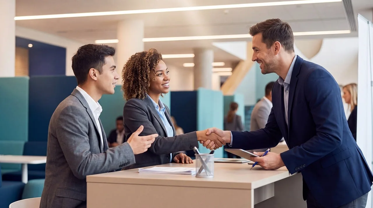 business meeting, handshake, collaboration, success, friends, boss, meeting, people, agreement, contract, negotiation, teamwork, office, professional, communication, interpersonal, positive, satisfaction, administration. 4 things about sales enablement best practices worth your time